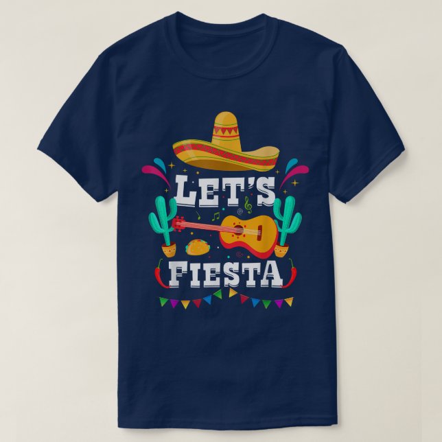 Fiesta Funny Avocado Taco Cinco De Mayo Meica T Shirt (Design framsida)
