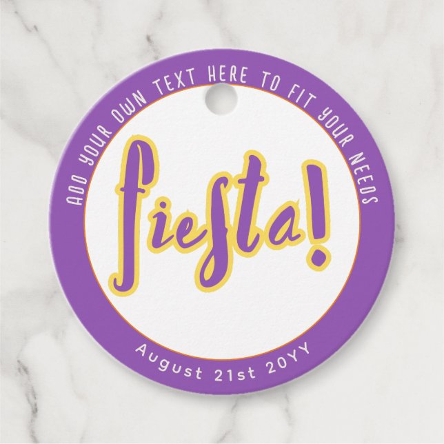 FIESTA GÅVOR ETIKETTER (Framsida)