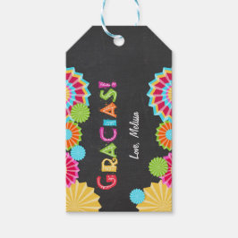 Fiesta Gift märkres tack till mexikan Presentetikett