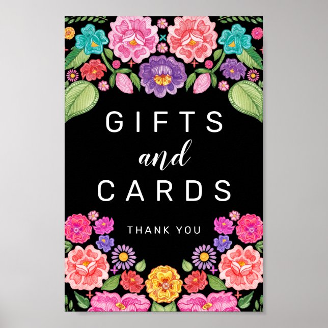 Fiesta Gifts- och kortskylt Poster (Framsidan)