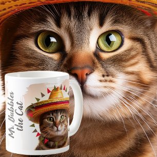 Fiesta gräns runt ditt fantastiska Cat-foto på Kaffemugg