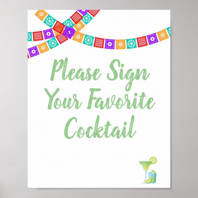 Fiesta Guest Bok-tecken Poster (Framsidan)