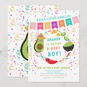 Fiesta Heliga Guacamole Baby Shower-inbjudan Inbjudningar