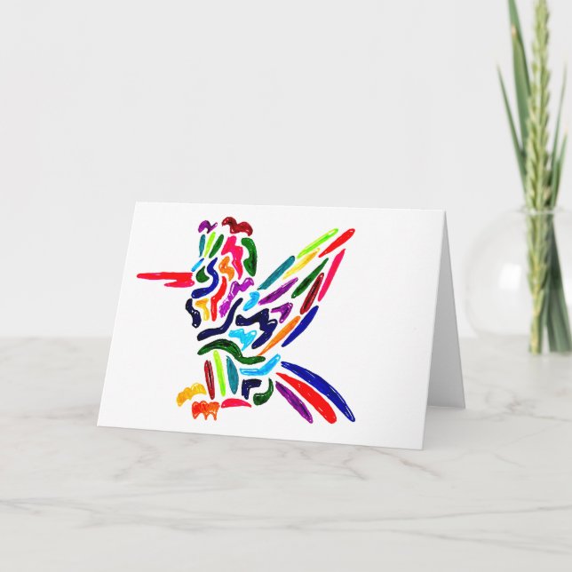 Fiesta Hummingbird Cards Tack Kort (Framsida)
