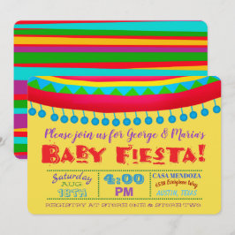 Fiesta-inbjudningar till baby shower inbjudningar
