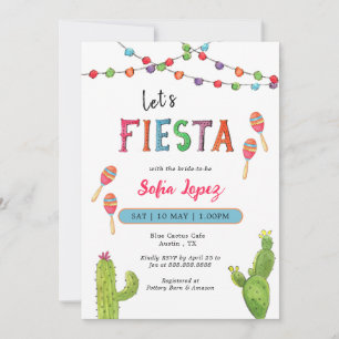 Fiesta Inbjudningskort för möhippan