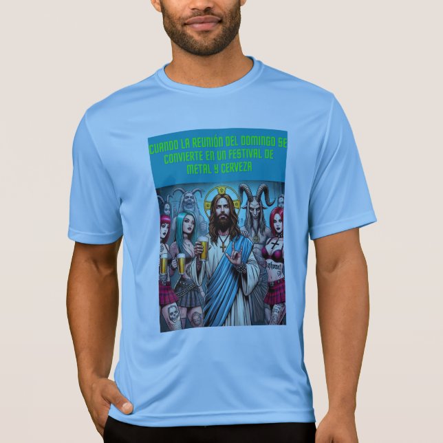 Fiesta Infernal: Cristo y el Metal T Shirt (Framsida)
