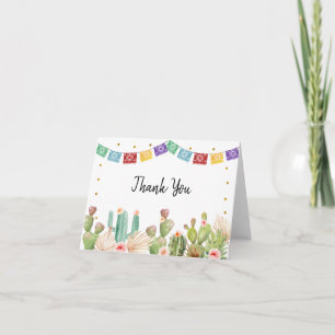 Fiesta Kactus Boho Bröllopsfest Tack Kort