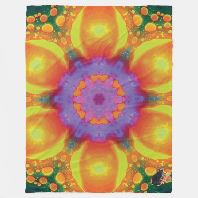 Fiesta Kaleidoscope Fleece Blanket (Framsidan)
