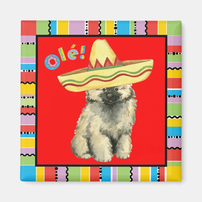 Fiesta Keeshond Magnet (Framsidan)