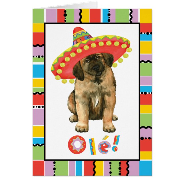 Fiesta Leonberger Card Hälsningskort (Framsidan)