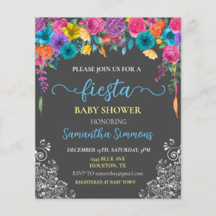 Fiesta Ljus Blomma Blommig Baby Shower