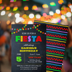 Fiesta-ljus Födelsedagsinbjudan Inbjudningar