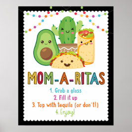 Fiesta Mamma-A-Ritas-tecken Poster