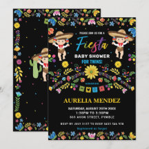 Fiesta Mexican Cute Twillingars Boys Twin Baby Sho