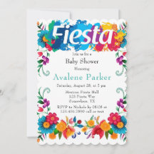 Fiesta Mexican Flowers Baby Shower
