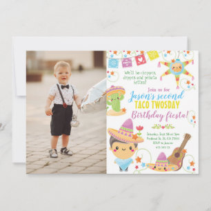 Fiesta Mexican Pinata Birthday-inbjudan Inbjudningar