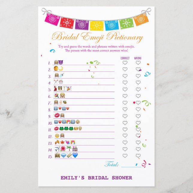 Fiesta mexikansk bröllopsfest spel UTRYCKT (Framsida)