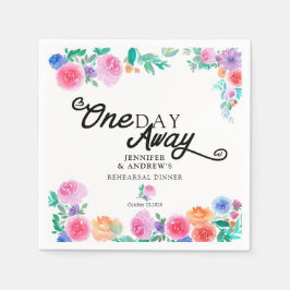 Fiesta | Mexikanska blommor | Middag inför bröllop Pappersservett