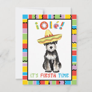 Fiesta Miniature Schnauzer Inbjudningar