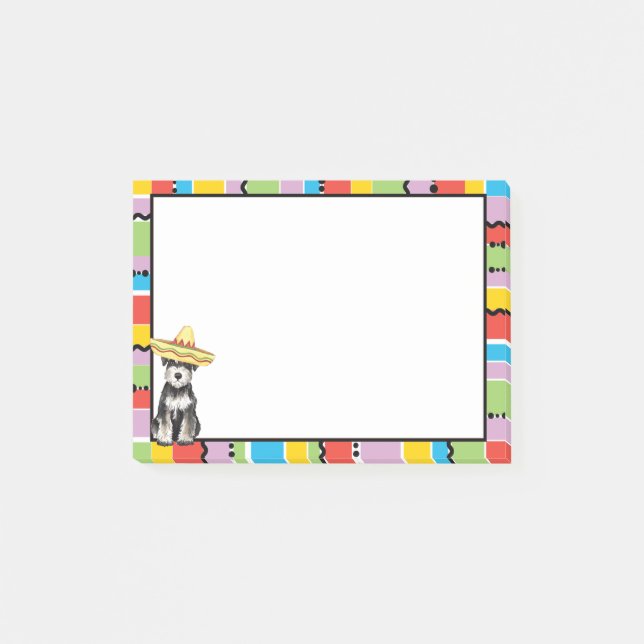 Fiesta Miniature Schnauzer Post-it Block (Framsida)
