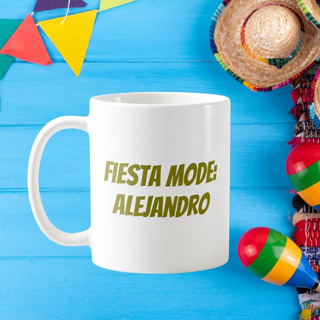 Fiesta Mode Personlig Cinco de Mayo Kaffemugg (Skapare uppladdad)