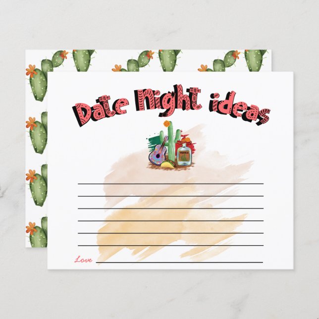 Fiesta | Möhippa för vattenfärg | Datum/natt (Fram/baksida)