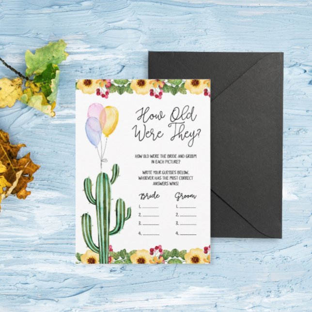 Fiesta Möhippa hur gamla de var när de spelade kor Tilläggskort (Skapare uppladdad)