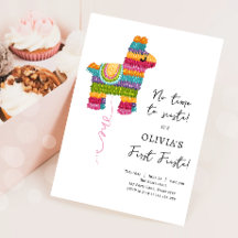 Fiesta och Roligt Piñata Llama Girl First Birthday