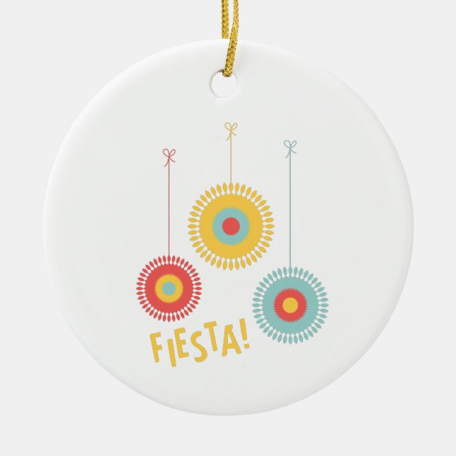 Fiesta Ornaments Julgransprydnad Keramik (Framsidan)
