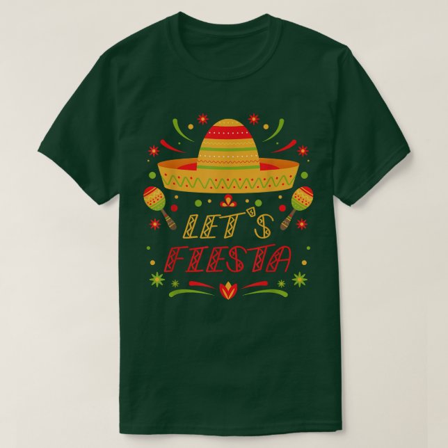 Fiesta Party Fruit Avocado Cinco Meican Party T Shirt (Design framsida)