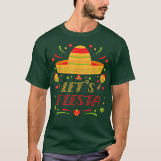 Fiesta Party Fruit Avocado Cinco Meican Party T Shirt