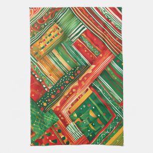 fiesta patchwork kökshandduk