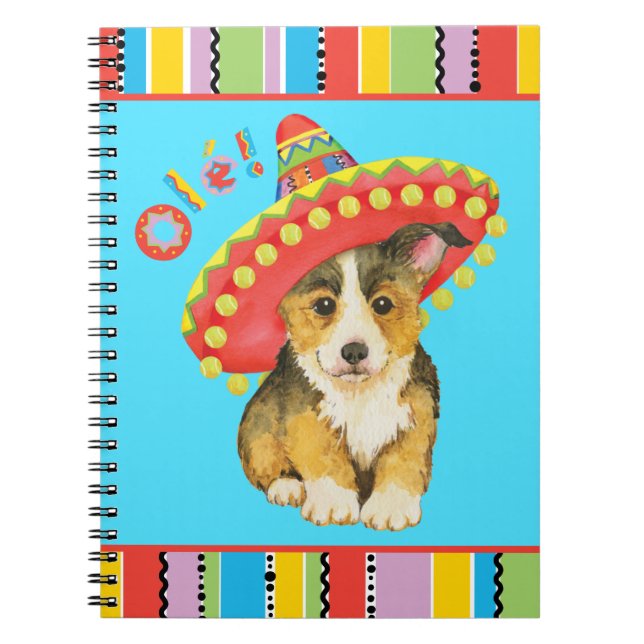 Fiesta Pembroke Welsh Corgi bärbar dator Anteckningsbok (Framsidan)