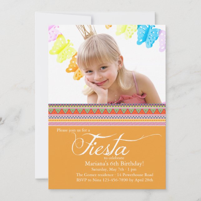 Fiesta Photo Inbjudan (Framsida)