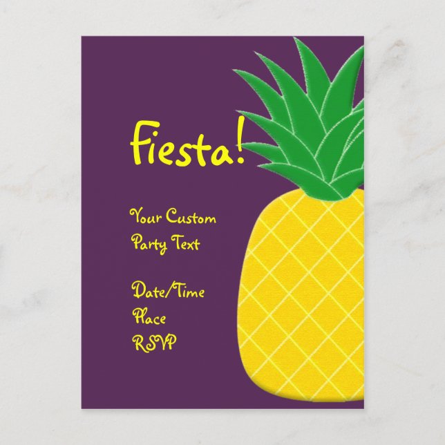Fiesta Pineapple Vykort (Framsida)