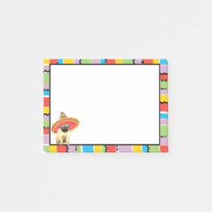 Fiesta Pug Post-it Block