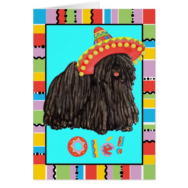 Fiesta Puli-hälsningskort Hälsningskort (Framsidan)