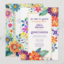 FIESTA QUINCEANERA Folkart Flowers Tema