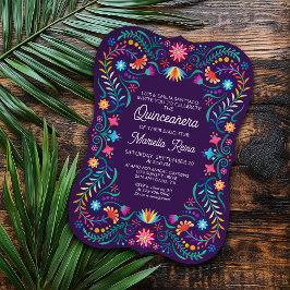 Fiesta Quinceanera-inbjudan Inbjudningar