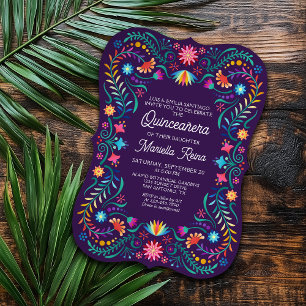 Fiesta Quinceanera-inbjudan Inbjudningar