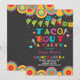 Fiesta Quinceanera-inbjudan Taco Bout A Party Inbjudningar