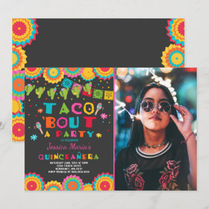 Fiesta Quinceanera-inbjudan Taco Bout A Party Inbjudningar
