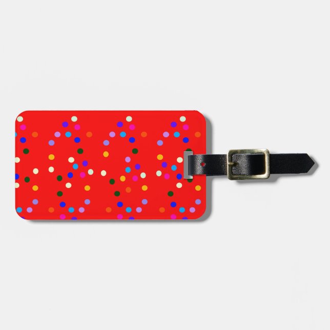 Fiesta Red Luggage Tag Bagagebricka (Horisontell Framsida)