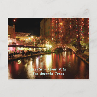 Fiesta ~ River Walk San Antonio Texas Vykort