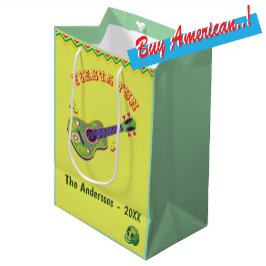 Fiesta Roligt Mexican Lime Monogram Medium Gift Ba