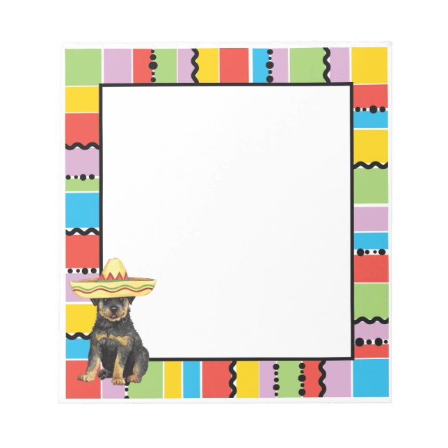 Fiesta Rottweiler Anteckningsblock (Framsida)