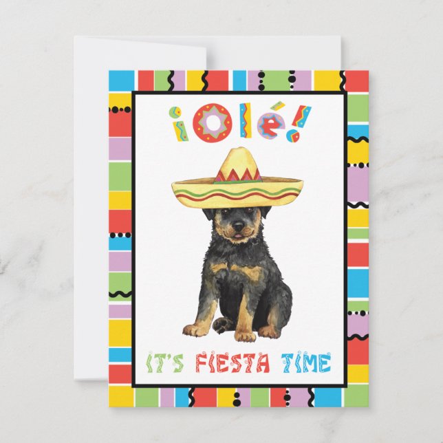 Fiesta Rottweiler Inbjudningar (Framsida)