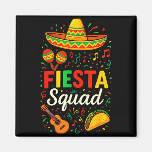 Fiesta-sällskap - cinco de mayo-fest mexikansk Fie Magnet