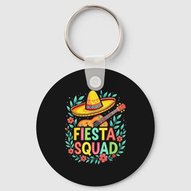 Fiesta-sällskap matchande cinco de mayo mexikansk  nyckelring (Framsida)